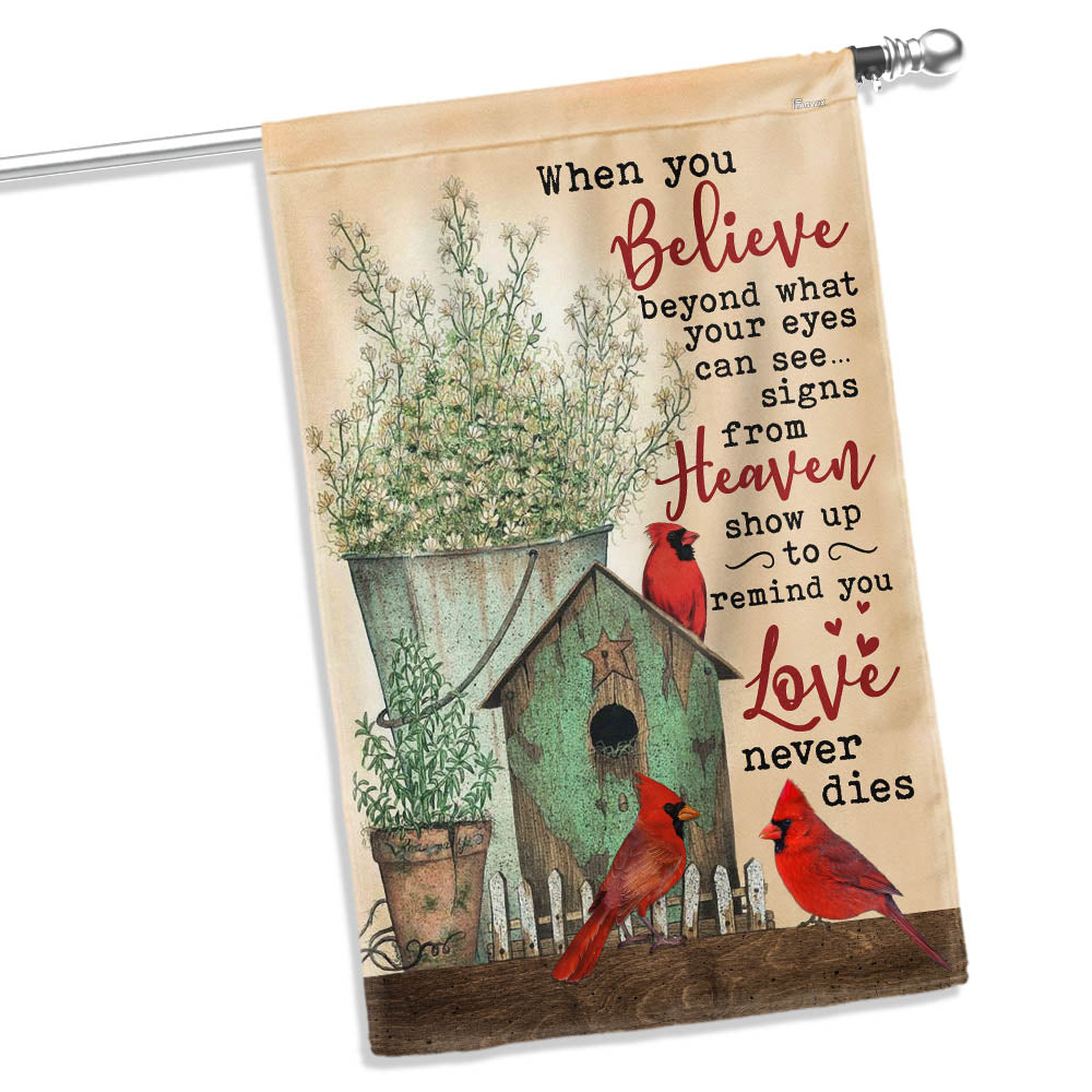 Signs from Heaven Cardinal Memorial Flag TQN5499TTH