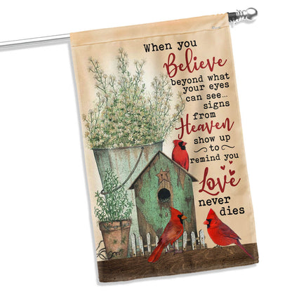 Signs from Heaven Cardinal Memorial Flag TQN5499TTH