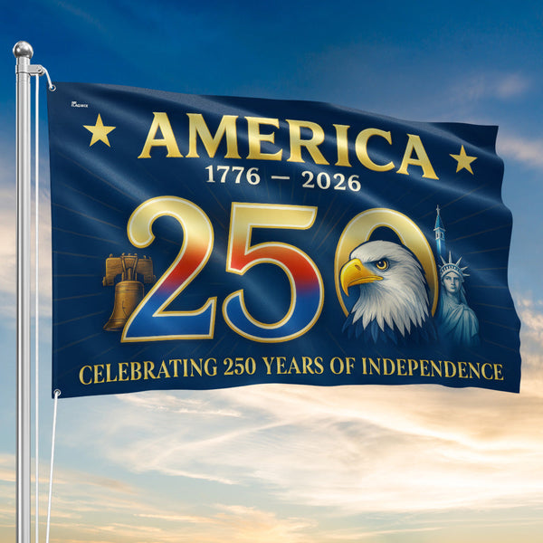 Flagwix American Flag - America 250th Anniversary Grommet Flag for Patriotic Decor
