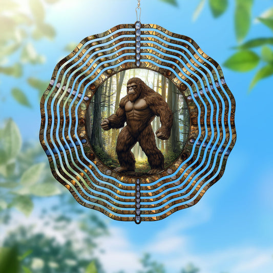 Bigfoot Sasquatch Wind Spinner - Unique Outdoor Decor Gift for Nature and Myth Lovers TQN3955WS