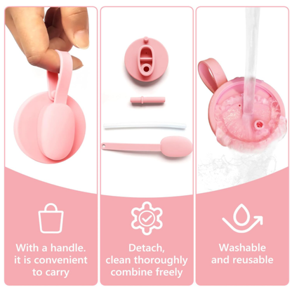 Silicone Can Cover With Straw