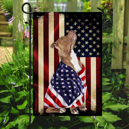 Pitbull American Patriot Flag