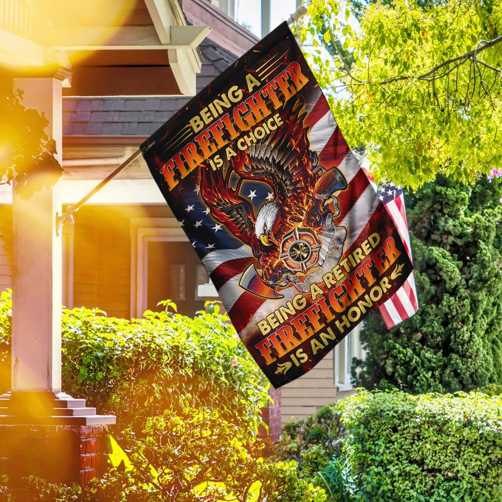 Being A Retired Firefighter Is An Honor Flag