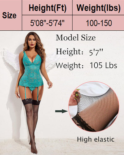 1 Pair Fishnet Tights High Stockings