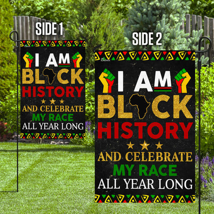 Black Month. Black History African Flag