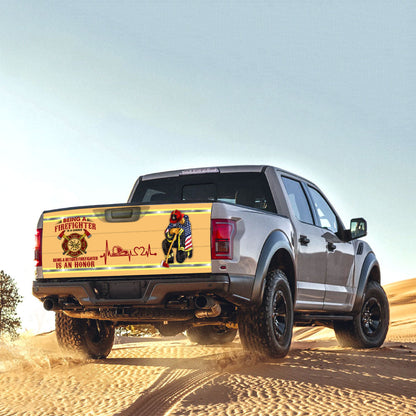Being A Retired Firefighter Is An Honor Truck Tailgate Decal Sticker Wrap