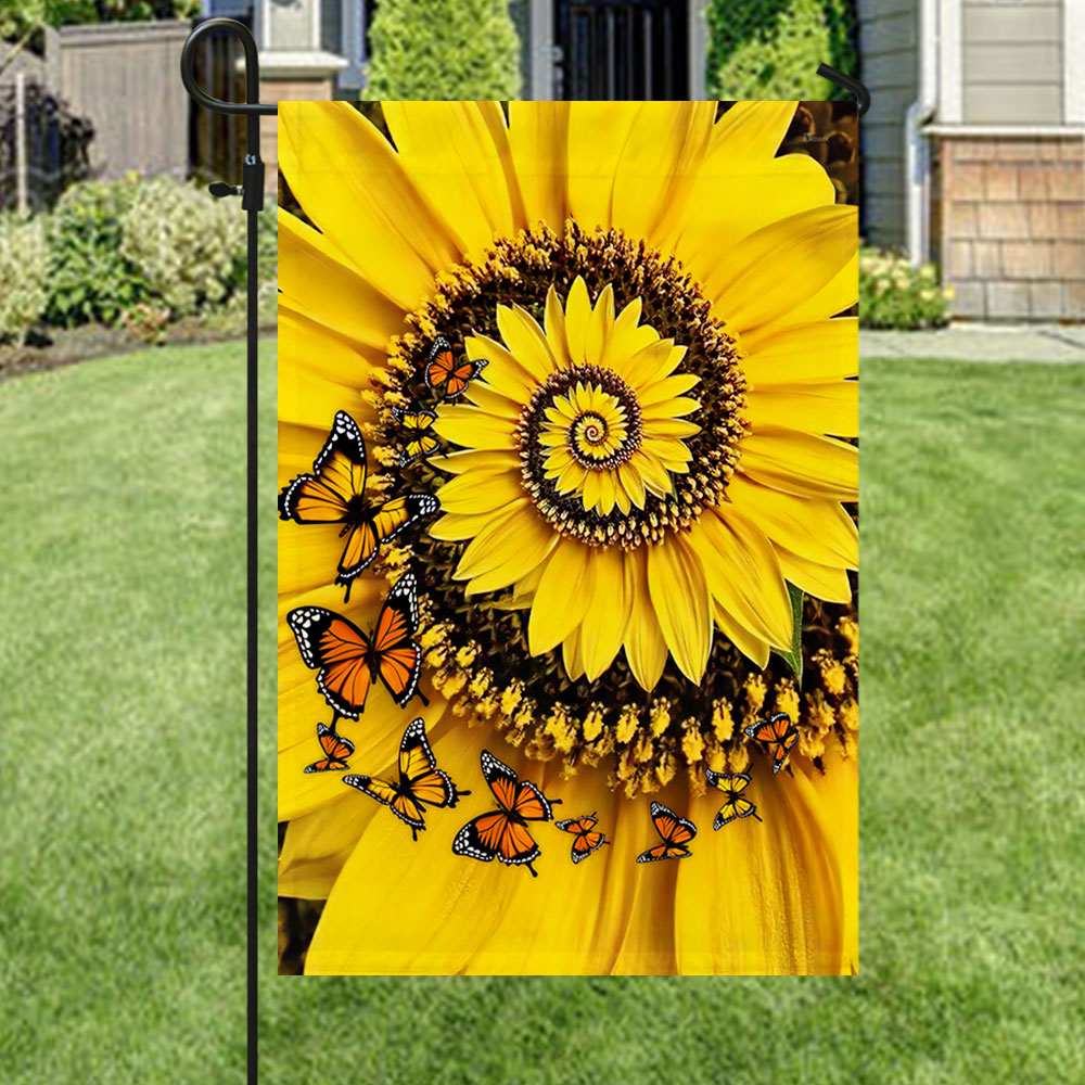 Beautiful Sunflower Home Sweet Home Flag TQN263F