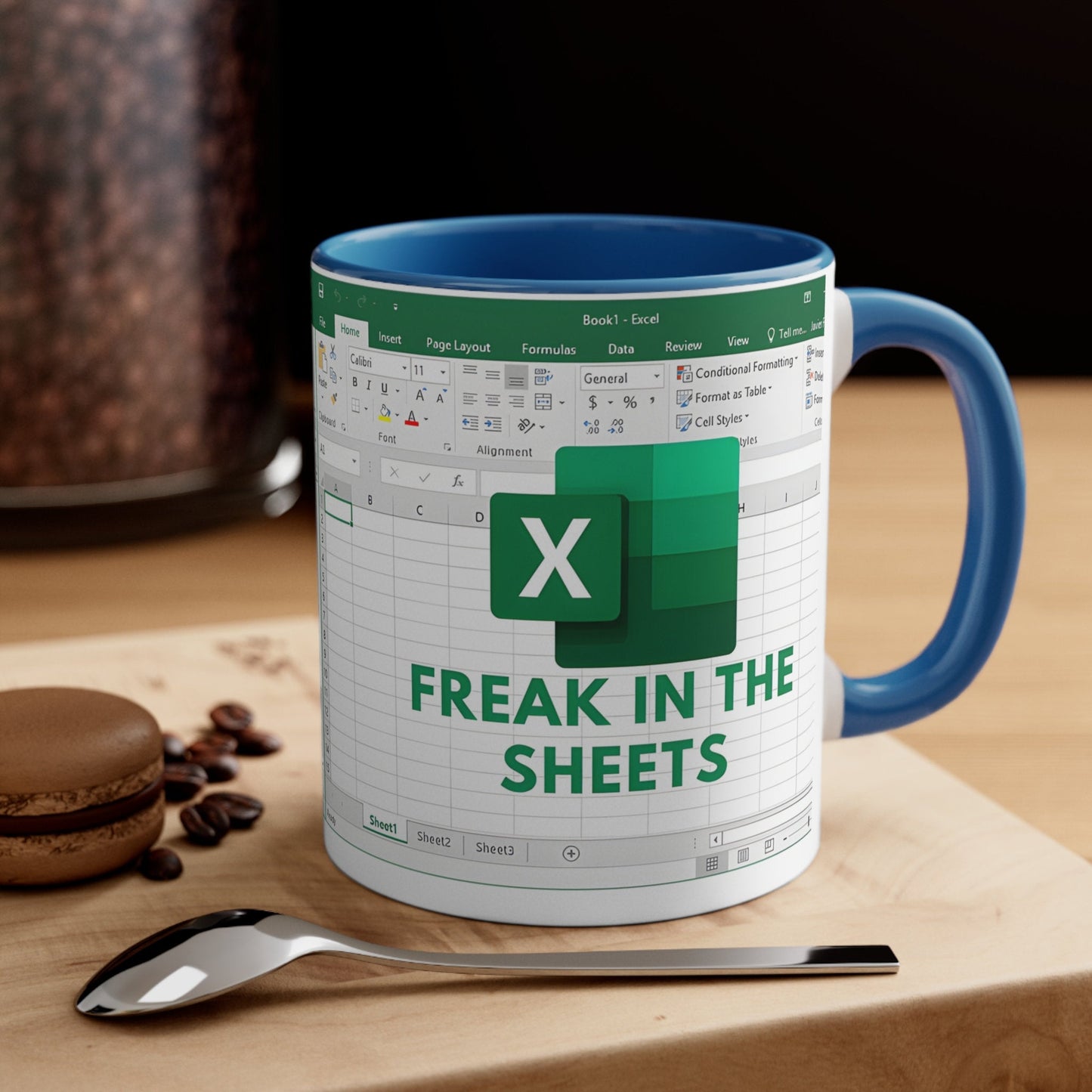 Freak In The Sheets Excel Mug - Funny Coder Gift