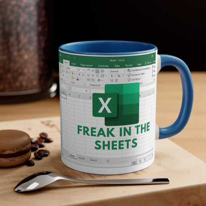 Freak In The Sheets Excel Mug - Funny Coder Gift