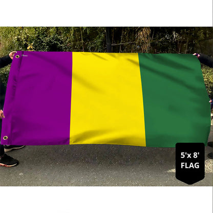 Mardi Gras Grommet Flag TPT2676GF