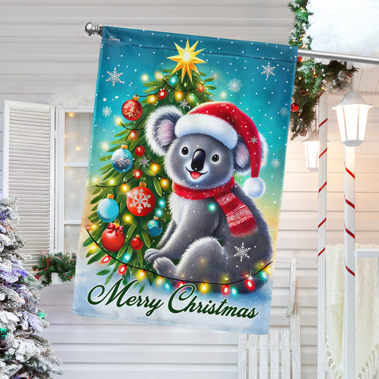 Australian Koala Christmas Flag MLN4361F