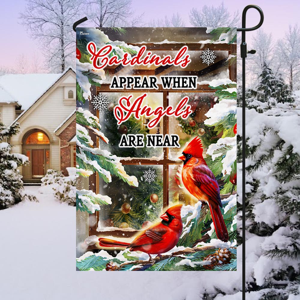 Cardinal Christmas Flag Cardinals Appear When Angels Are Near MLN1978F