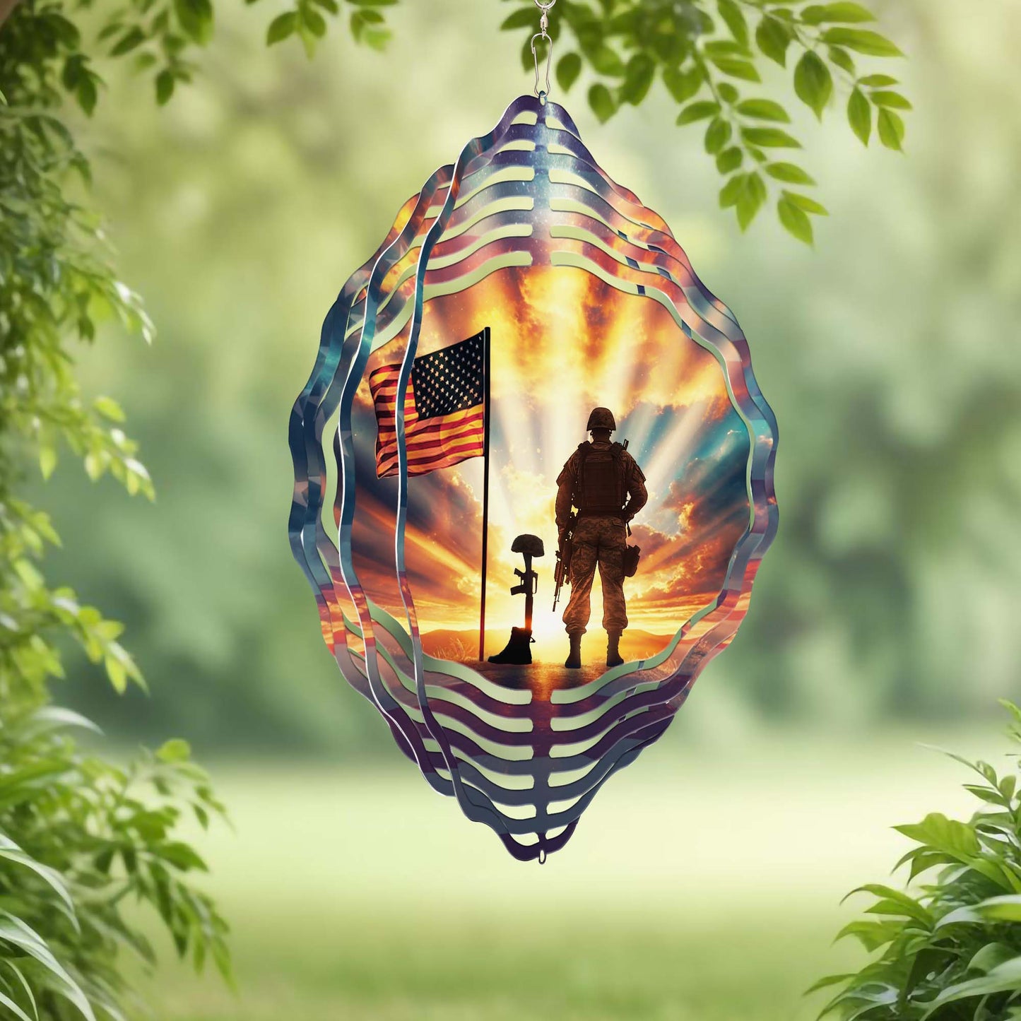 Memorial Day U.S. Veteran Wind Spinner TQN4824NMQ