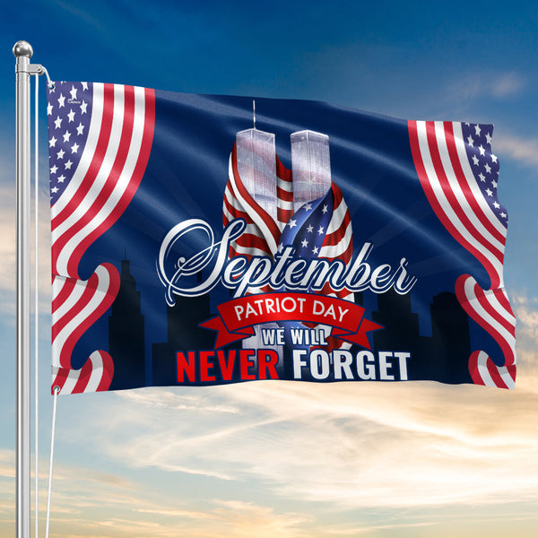 9/11 Memorial Patriot Day Grommet Flag LHB337NTH