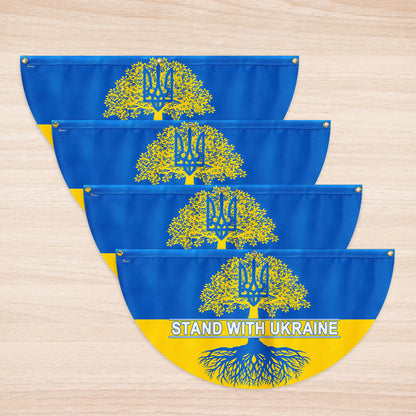 Stand With Ukraine Non-Pleated Fan flag TQN4933TNB