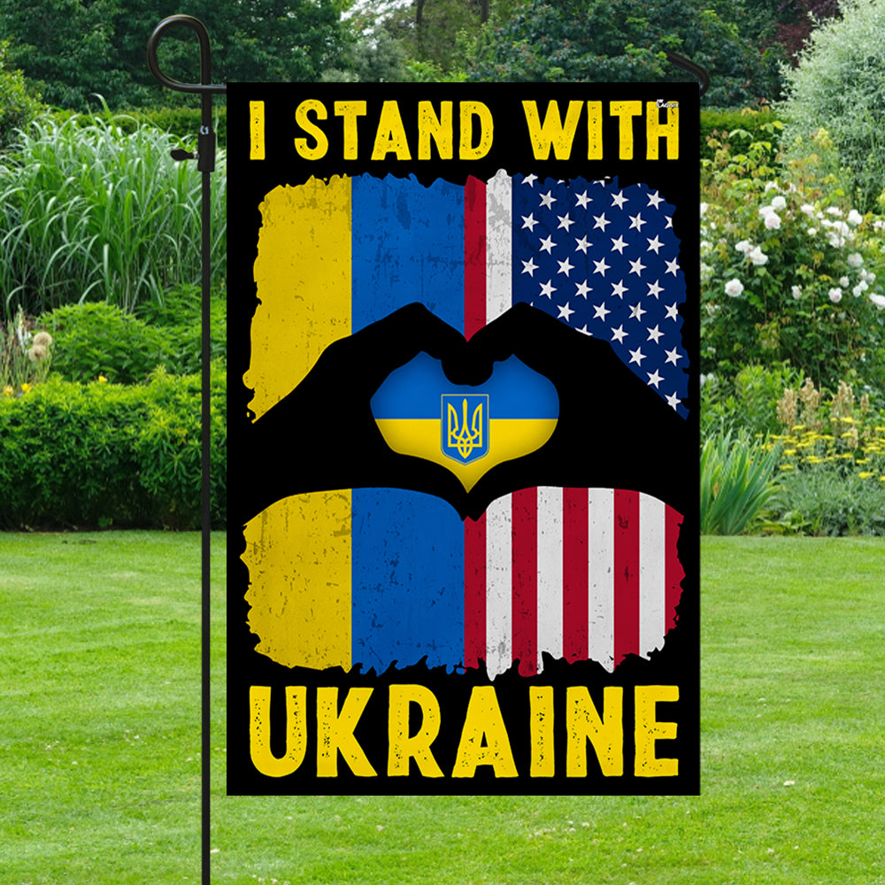 I Stand With Ukraine American American Flag TQN4930NTH