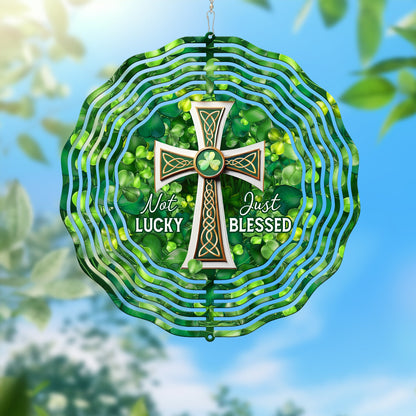 Not Lucky Just Blessed St Patrick’s Day Wind Spinner VTM1048NGT