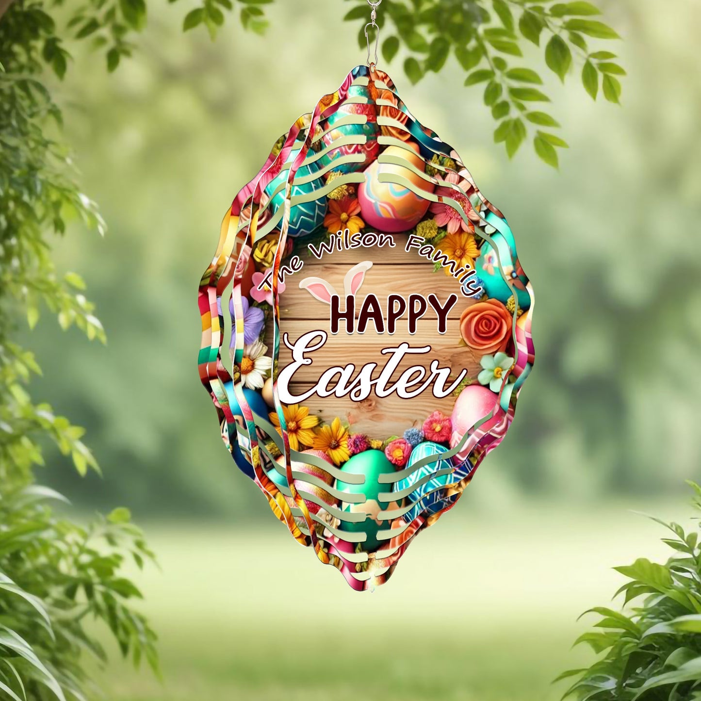 Personalized Happy Easter Wind Spinner VTM1064PMN