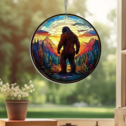 Bigfoot Sasquatch Suncatcher Acrylic Hanging Sign TQN4371AS