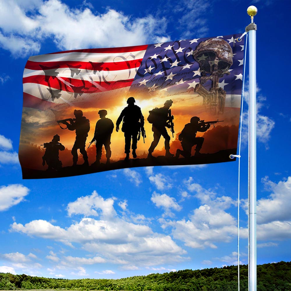 All Gave Some, Some Gave All Memorial Veteran Day Flag THH3855GFn