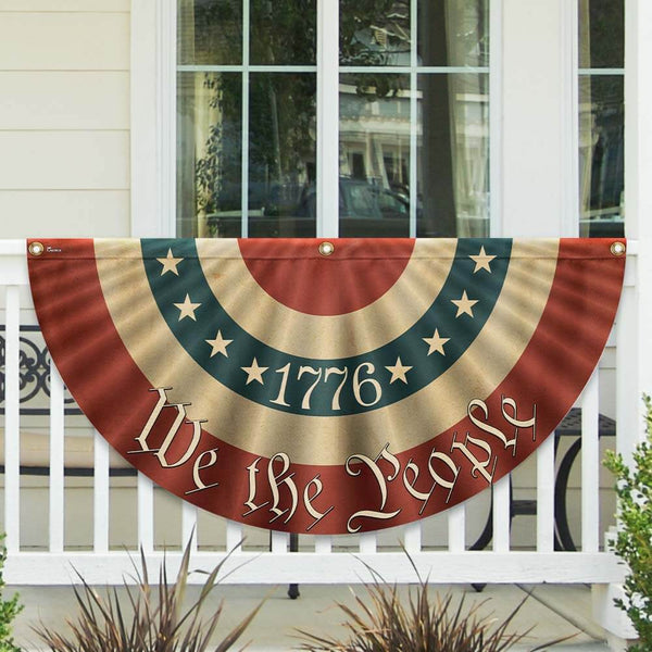 1776 We The People Patriotic American Flag Bunting