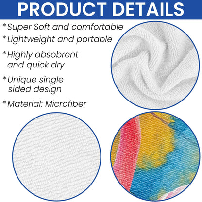 Pink Flamingo Summer Vibes Beach Towel VTM1337NGT