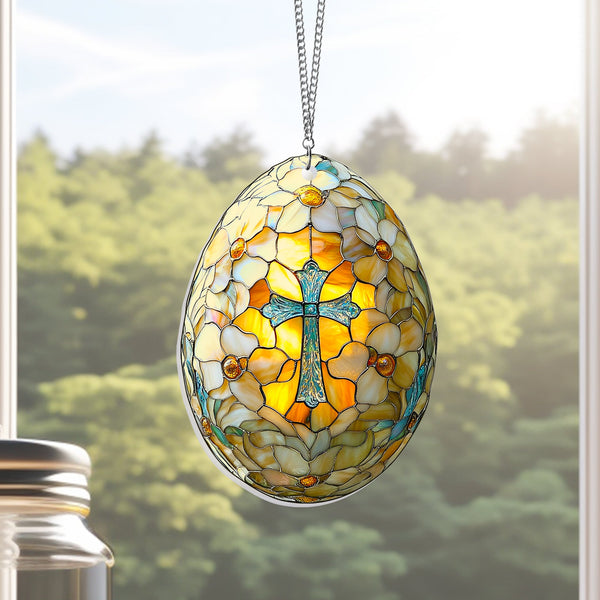 Easter Egg 2D Acrylic Suncatcher Window Hanging TQN5106NGT