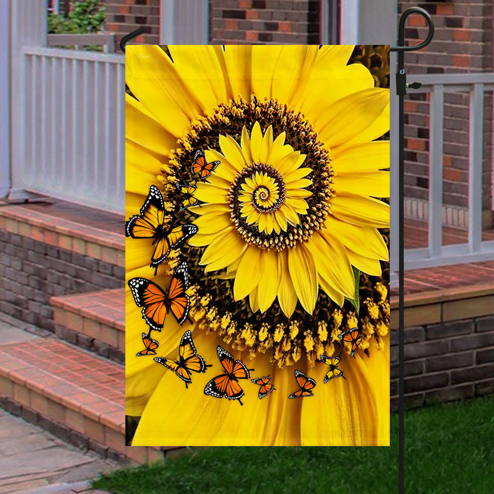 Beautiful Sunflower Home Sweet Home Flag TQN263F
