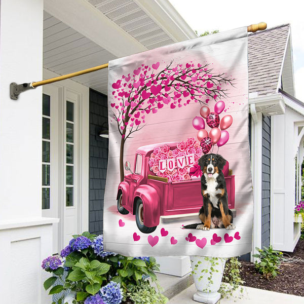 Dog Flag Valentine Bernese Mountain Flag QTR380Fv23
