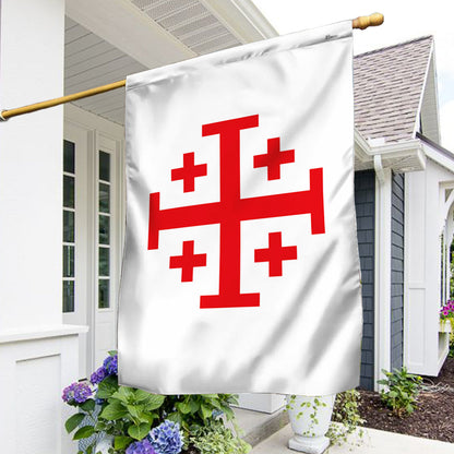 Jerusalem Catholic Cross Flag Crusader Flag TQN4672F