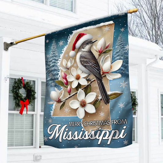 Mississippi Merry Christmas Flag TQN4073F