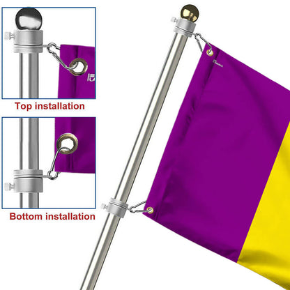 Mardi Gras Grommet Flag TPT2676GF