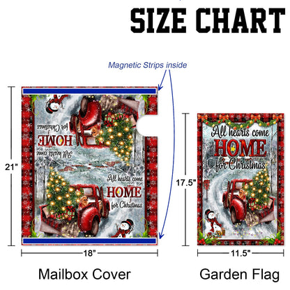 All Hearts Come Home For Christmas Garden Flag &amp; Mailbox Cover BNN600MF