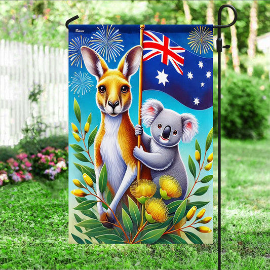 Australian Kangaroo and Koala Australia Day Flag MLN4739F