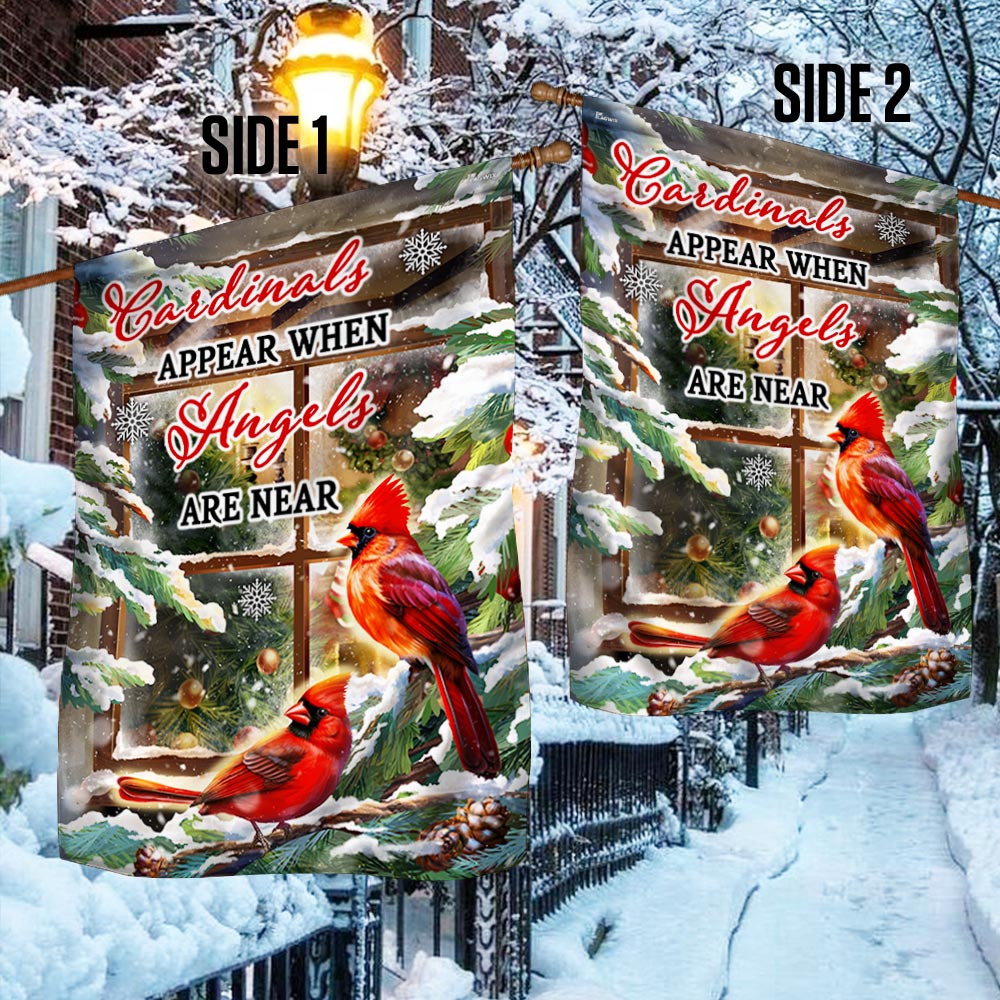 Cardinal Christmas Flag Cardinals Appear When Angels Are Near MLN1978F