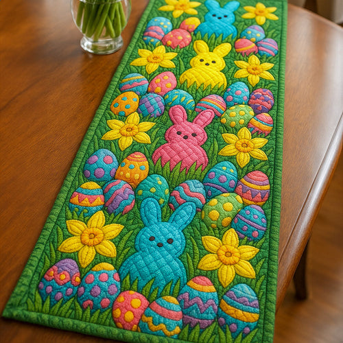 Bunny Delight Quilted Table Runner NCU0NT5392