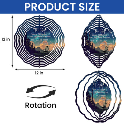 Personalized Memorial The Sky Looks Different When You Have Wind Spinner TQN4833TNB