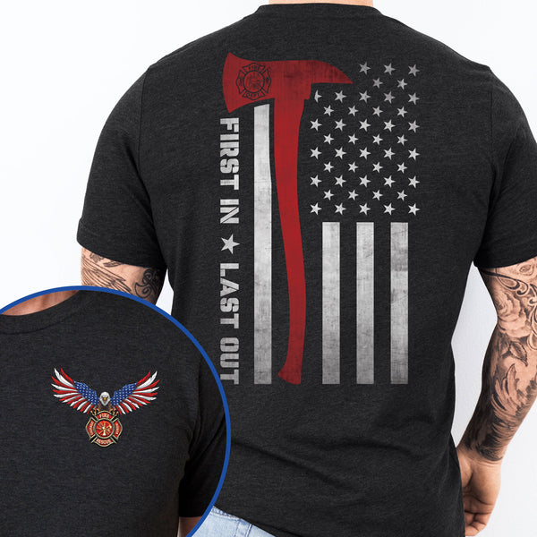 American Eagle The Thin Red Line Firefighter T-Shirt TPT2602NTH