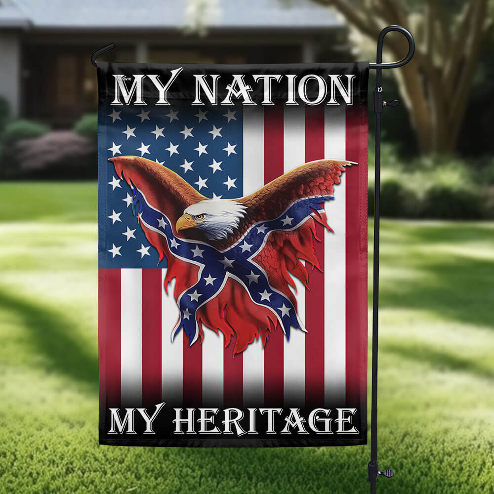 My Nation, My Heritage Confederate American Flag TPT2719TNB
