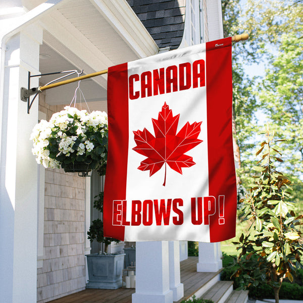 Elbows Up Canada True North Strong Flag VTM1156TTH