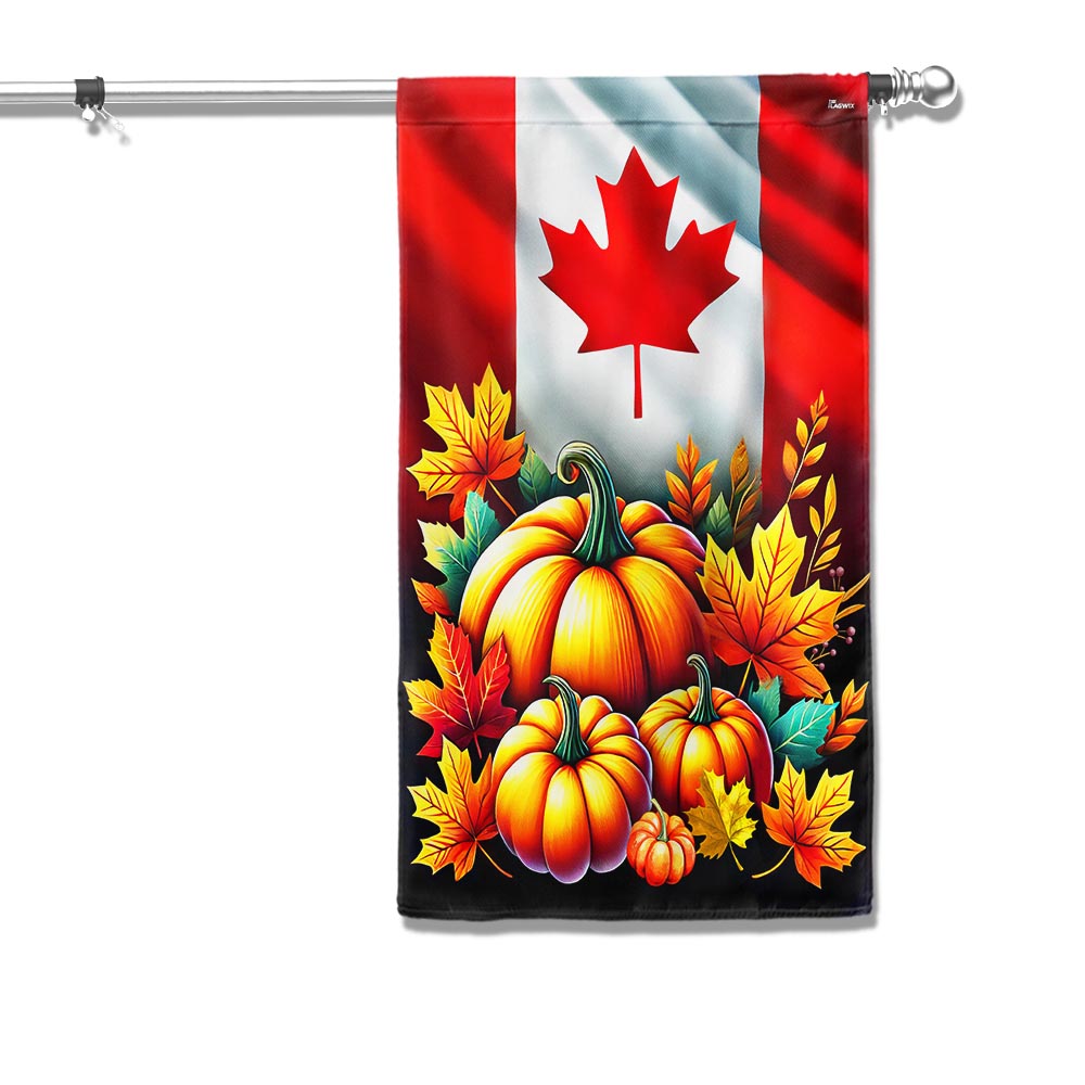 Autumn Pumpkins Canadian Fall Flag MLN3750F