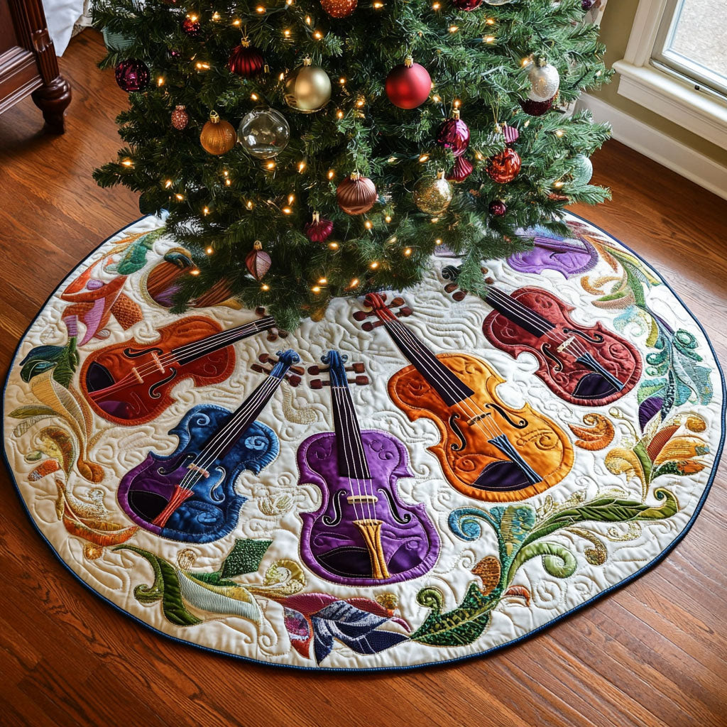 Concert in Quilts Quilted Christmas Tree Skirt NCU0PT2832
