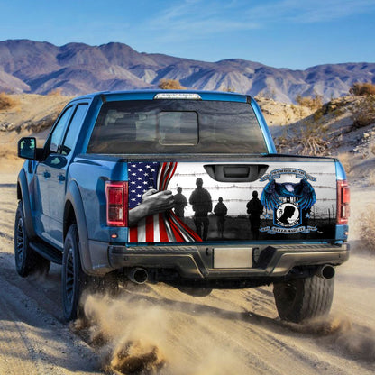 Pow Mia True Heroes, You Are Not Forgotten Truck Tailgate Decal Sticker Wrap MBH16F