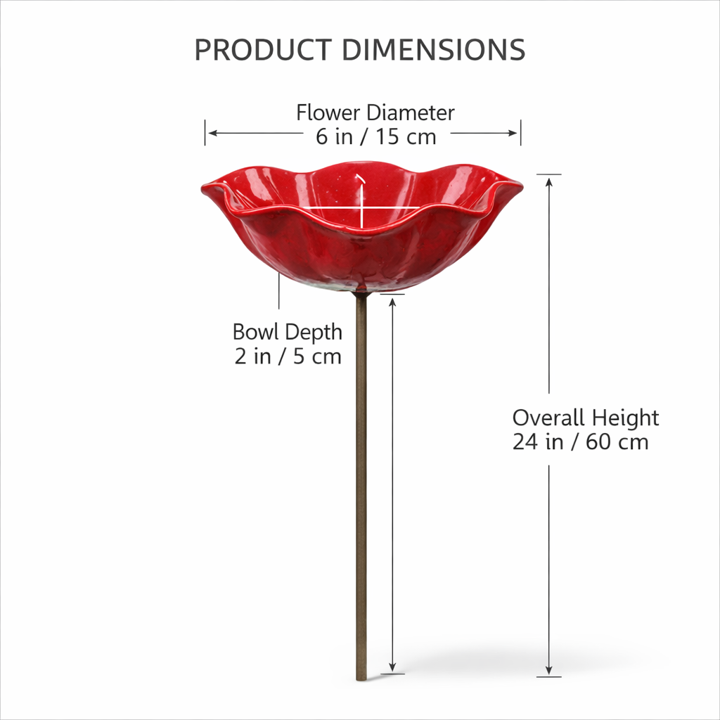 💥2026 Mother's Day Gifts 50% Off--🎁Handmade Metal Flower Garden Stake🐦