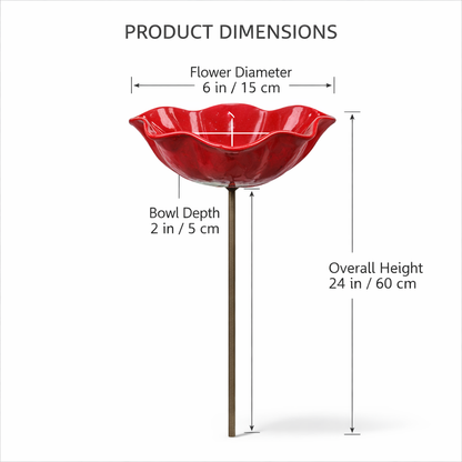 💥2026 Mother's Day Gifts 50% Off--🎁Handmade Metal Flower Garden Stake🐦