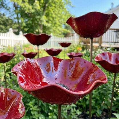 💥2026 Mother's Day Gifts 50% Off--🎁Handmade Metal Flower Garden Stake🐦