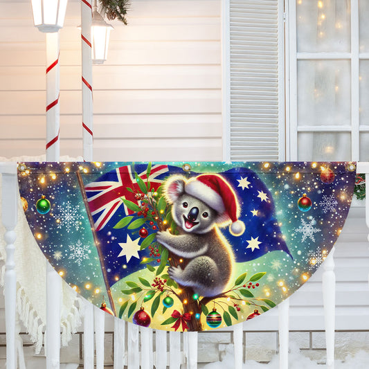 Australian Koala Christmas Australia Non-Pleated Fan Flag TQN4217FL