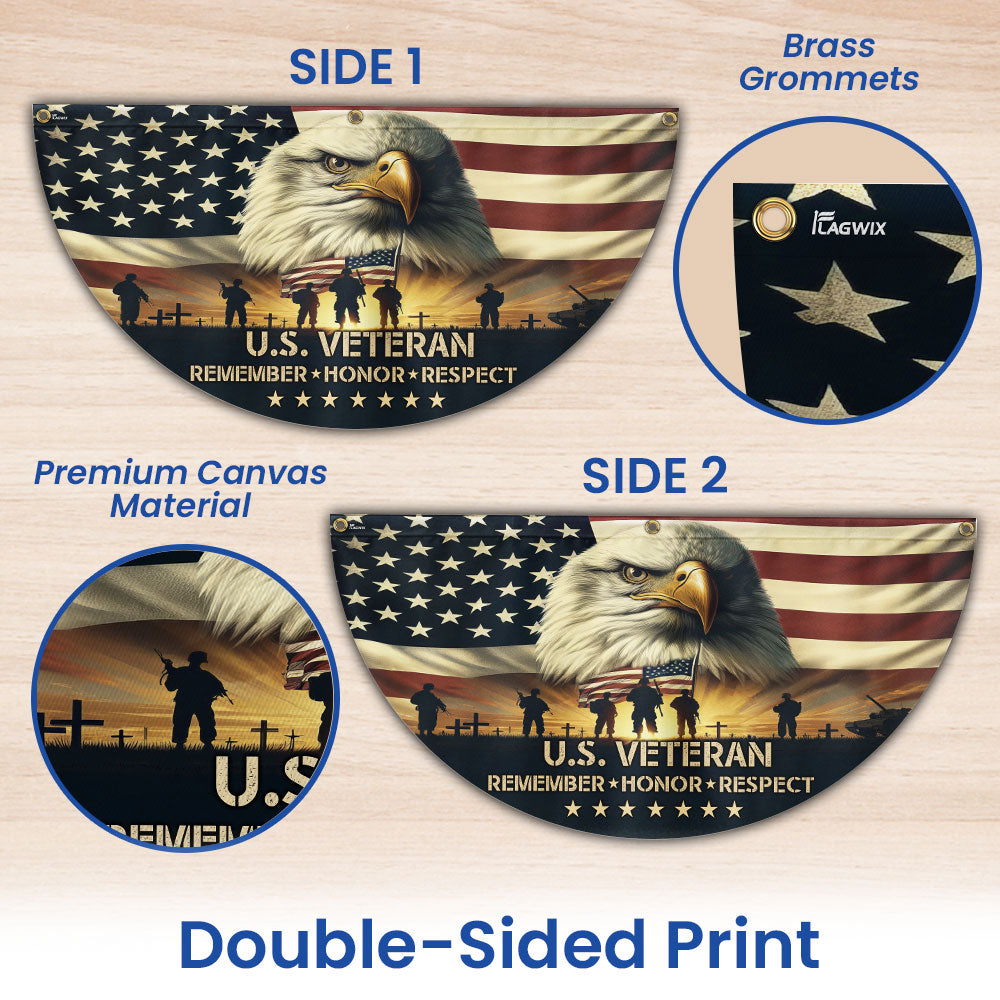 Memorial Day U.S. Veteran Non-Pleated Fan Flag TQN5162TDH