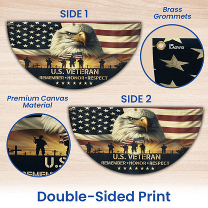 Memorial Day U.S. Veteran Non-Pleated Fan Flag TQN5162TDH