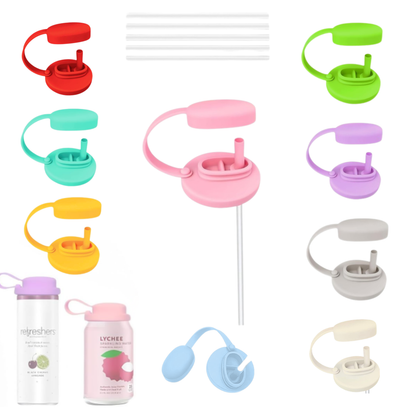 Silicone Can Cover With Straw